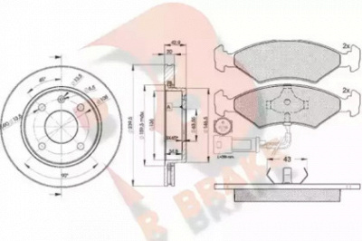 R BRAKE 3r04101064 -  